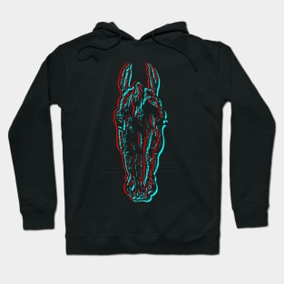 3D horse head Hoodie